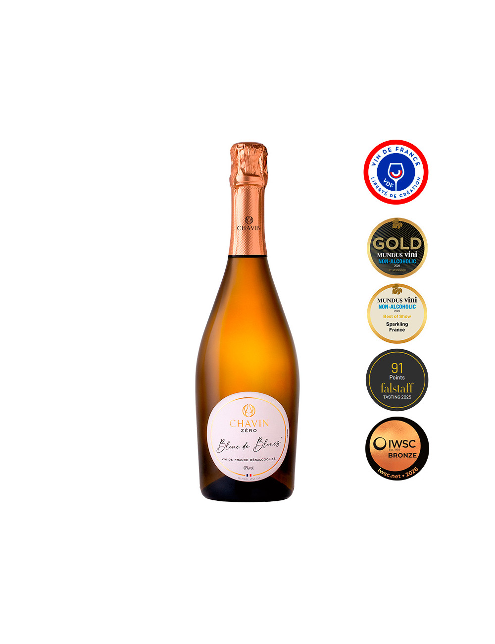 Chavin Zéro Blanc de Blancs Effervescent, Pierre Chavin