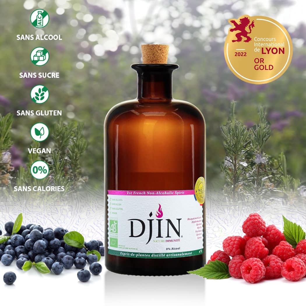 Djin Immunité (saveur gin fruits rouges), Djin Spirits