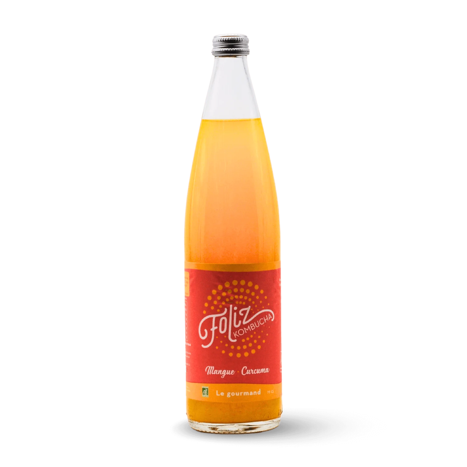 Foliz Kombucha Mangue Curcuma Bio 33cl, Foliz