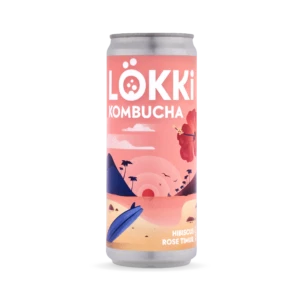 Lökki Kombucha Hibiscus Rose Timur 33cl, Lökki