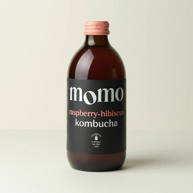 Momo Kombucha Raspberry-Hibiscus Bio 33cl, Momo