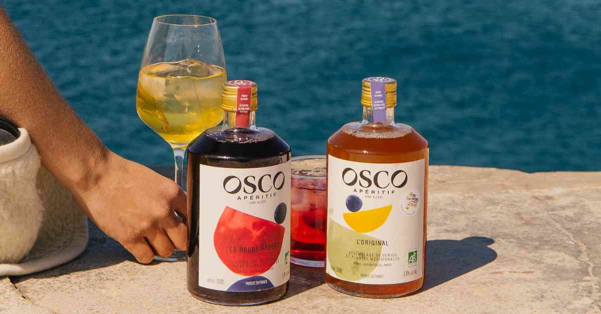 OSCO Le Rouge Ardent - Apéritif bio sans alcool, OSCO