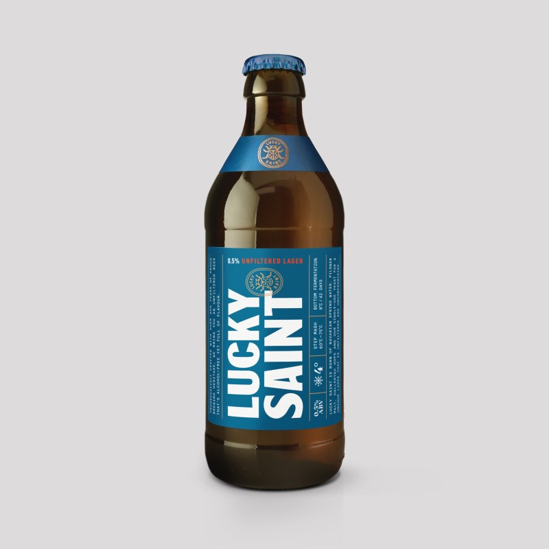 Lucky Saint Unfiltered Lager, Lucky Saint